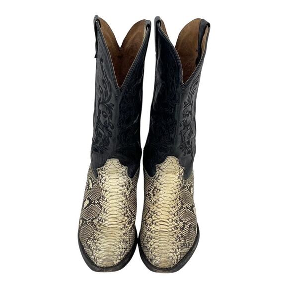 Rogers Boots Handmade Python Snakeskin Leather Cowgirl Boots  11 main image 6